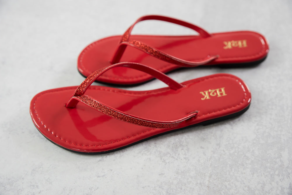 Sassy Sandals in Red