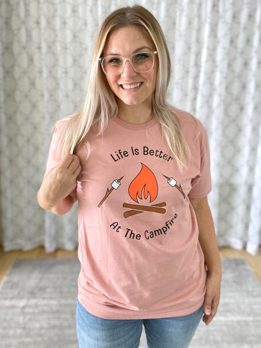 Life is Better at the Campfire Graphic Tee