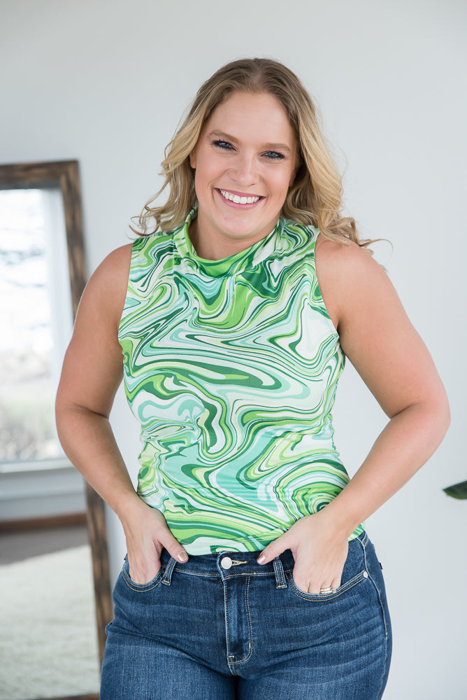 The Ripple Effect Sleeveless Top/Tank in 2 colors